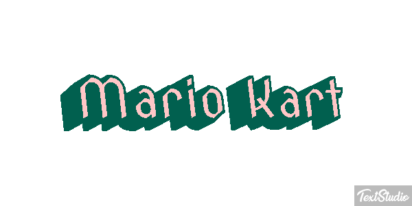 Mario Kart Текстовый эффект