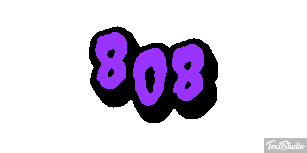 808 Text effect