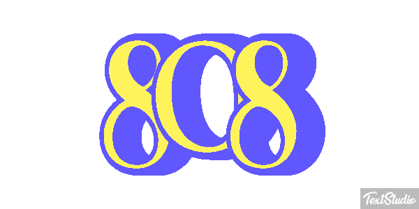 808 Text effect