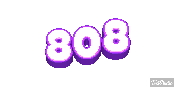 808 Text effect