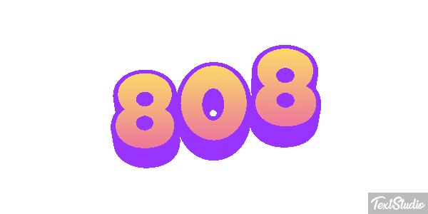 808 Text effect