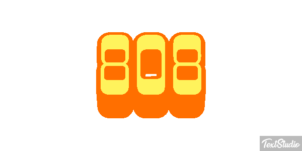 808 Text effect
