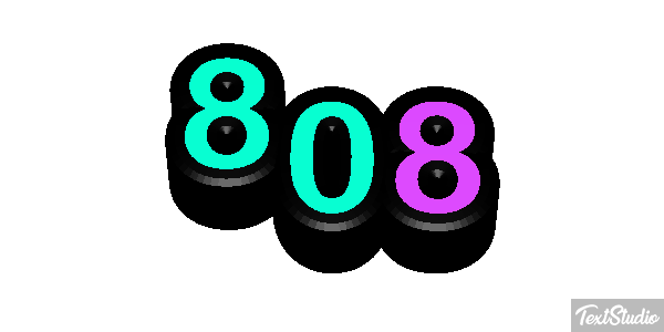 808 Text effect