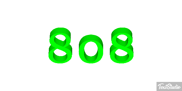 808 Text effect