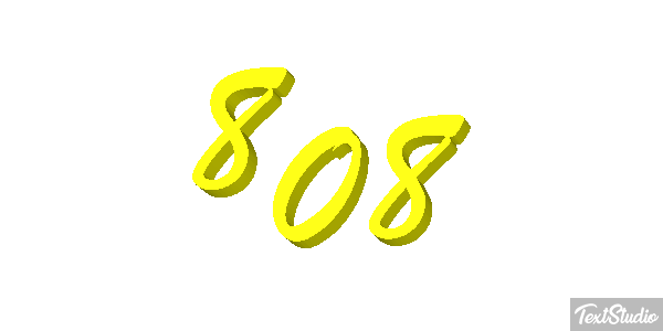 808 Text effect