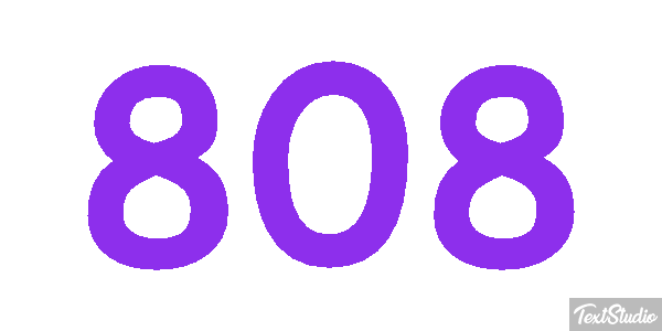 808 Text effect