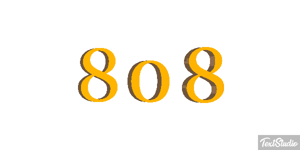 808 Text effect