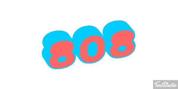 808 Text effect