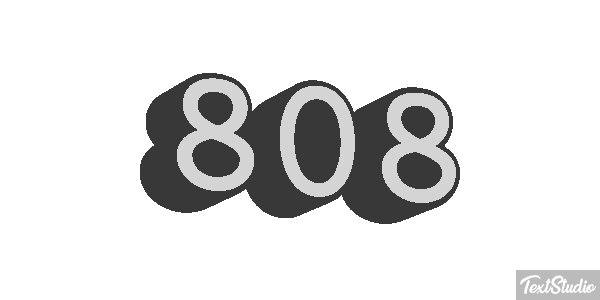 808 Text effect