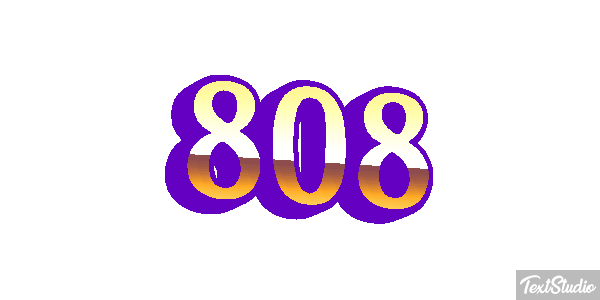 808 Text effect