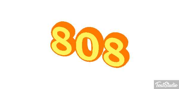 808 Text effect