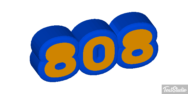 808 Text effect