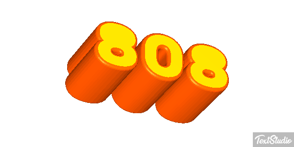 808 Text effect