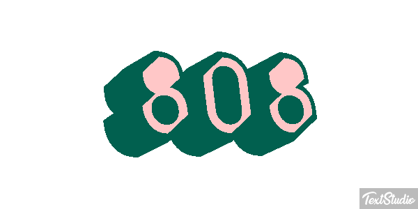 808 Text effect