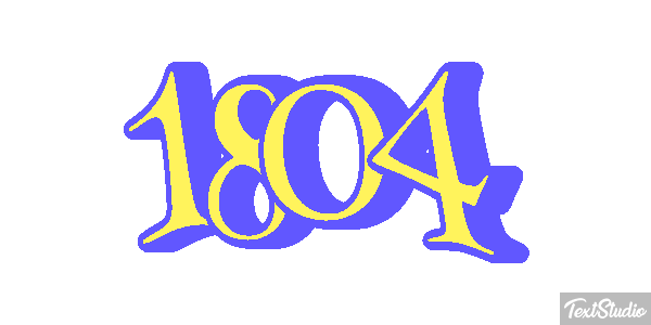 1804 Text effect