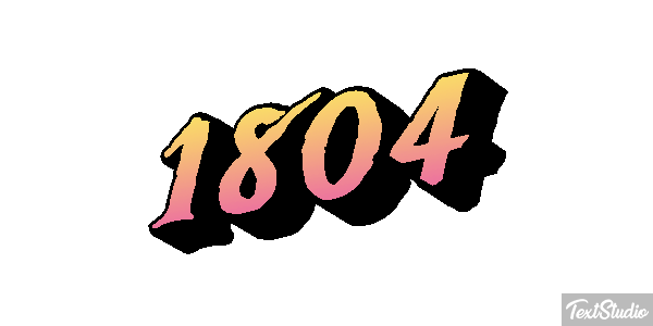 1804 Text effect
