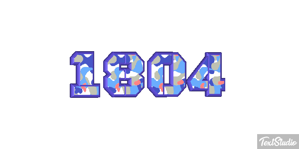 1804 Text effect
