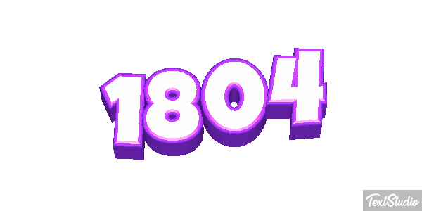 1804 Text effect