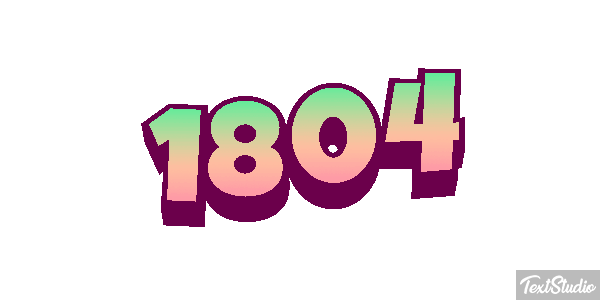 1804 Text effect