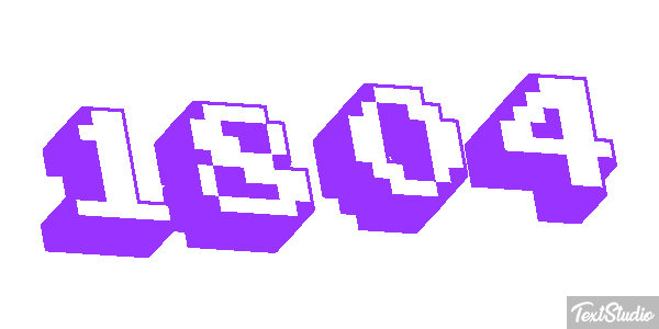 1804 Text effect