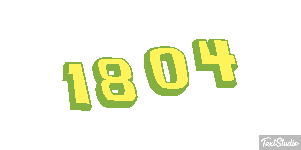 1804 Text effect