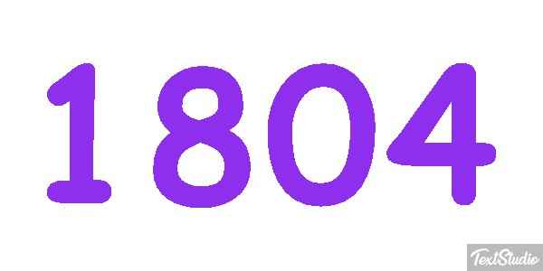 1804 Text effect