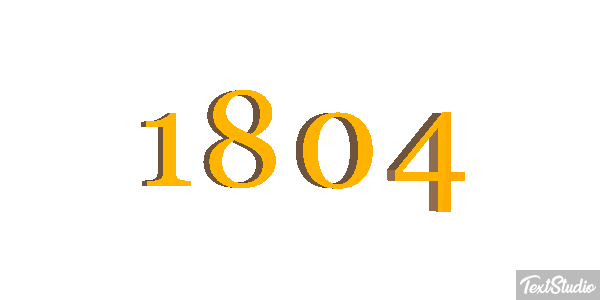1804 Text effect