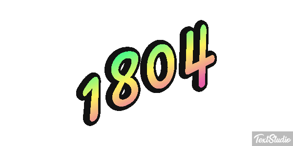 1804 Text effect