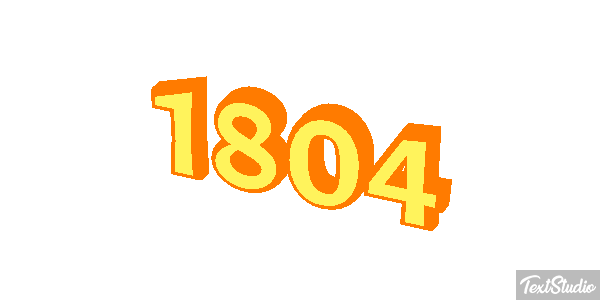 1804 Text effect