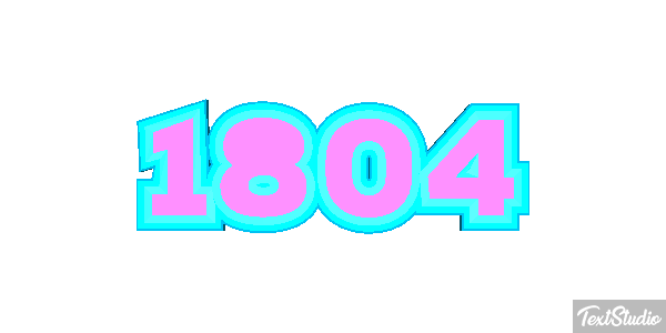 1804 Text effect