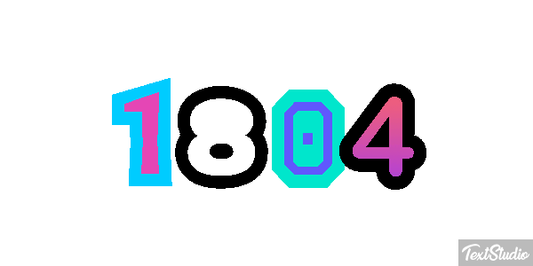 1804 Text effect