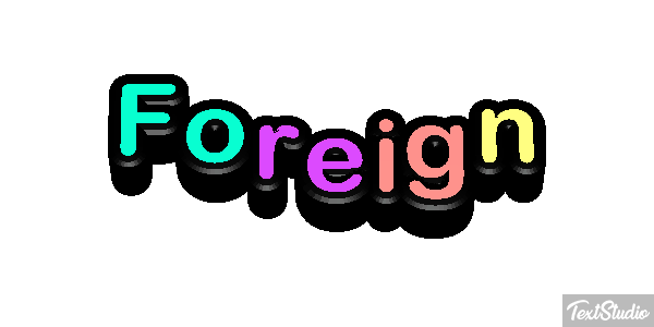 Foreign Effetto testo
