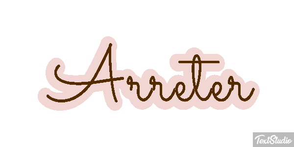 Arrêter Effet de texte
