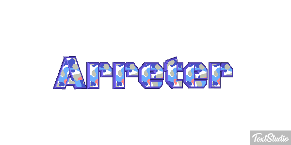 Arrêter Effet de texte