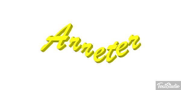 Arrêter Effet de texte