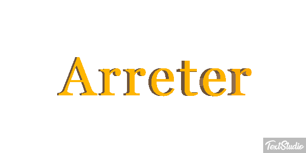 Arrêter Effet de texte