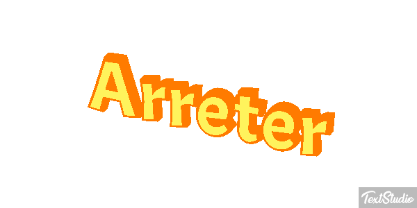 Arrêter Effet de texte