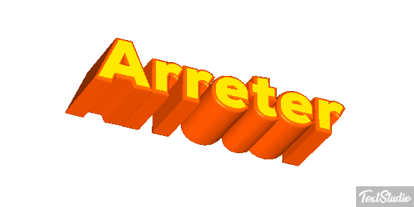 Arrêter Effet de texte