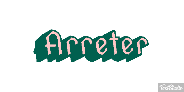 Arrêter Effet de texte