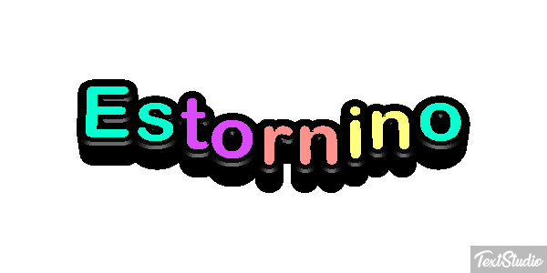 Estornino Texteffekt