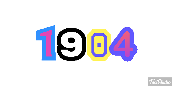 1904 Tekst effect