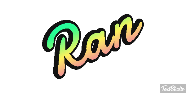 Ran テキスト効果