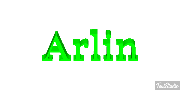 Arlin Text effect