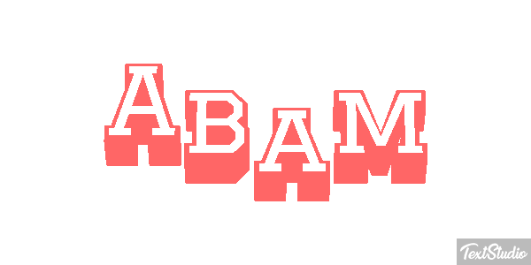 Abam Text effect