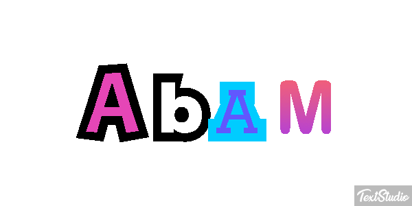 Abam Text effect