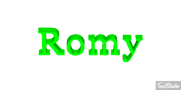 Romy Effetto testo