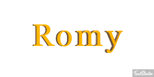 Romy Effetto testo