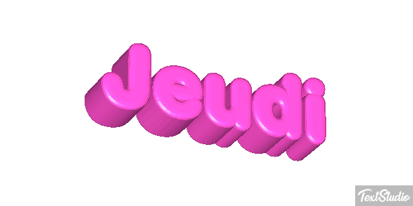 Jeudi Effetto testo