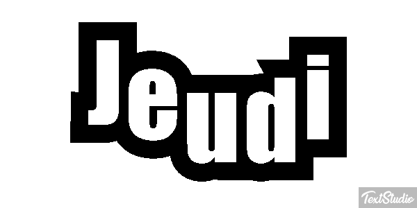 Jeudi Effetto testo
