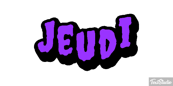 Jeudi Effetto testo
